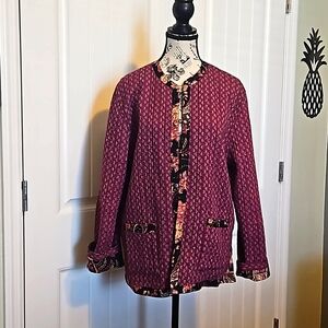 Provence d'amour Quilted Reversible Jacket.